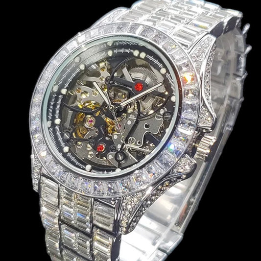 Monarch 42mm – Automatic Baguette Diamond Watch