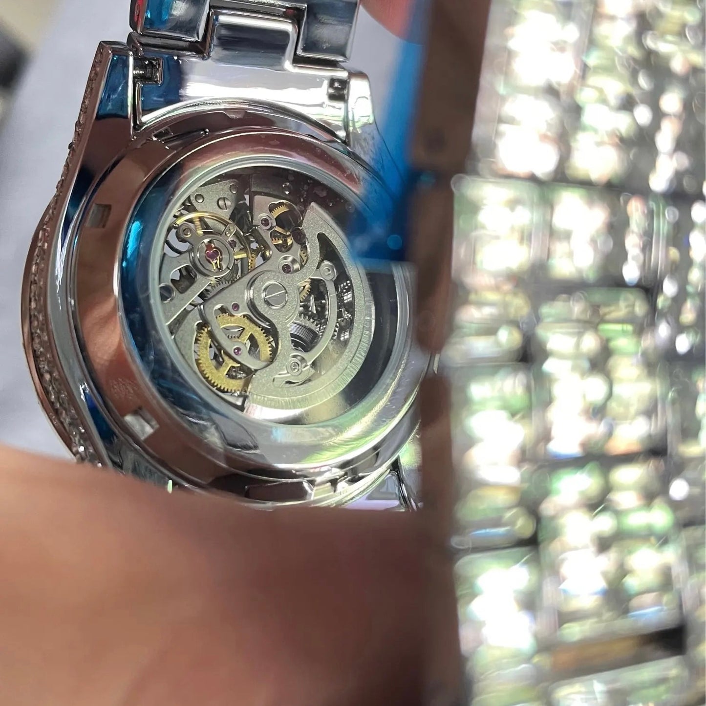 Monarch 42mm – Automatisch Baguette Diamanten Horloge