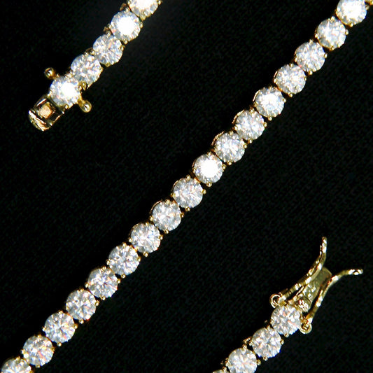 4MM GOLD PLATED TENNIS KETTING