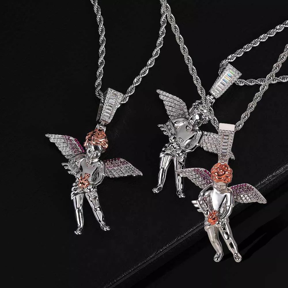 Multicolor Cupid Angel Pendant