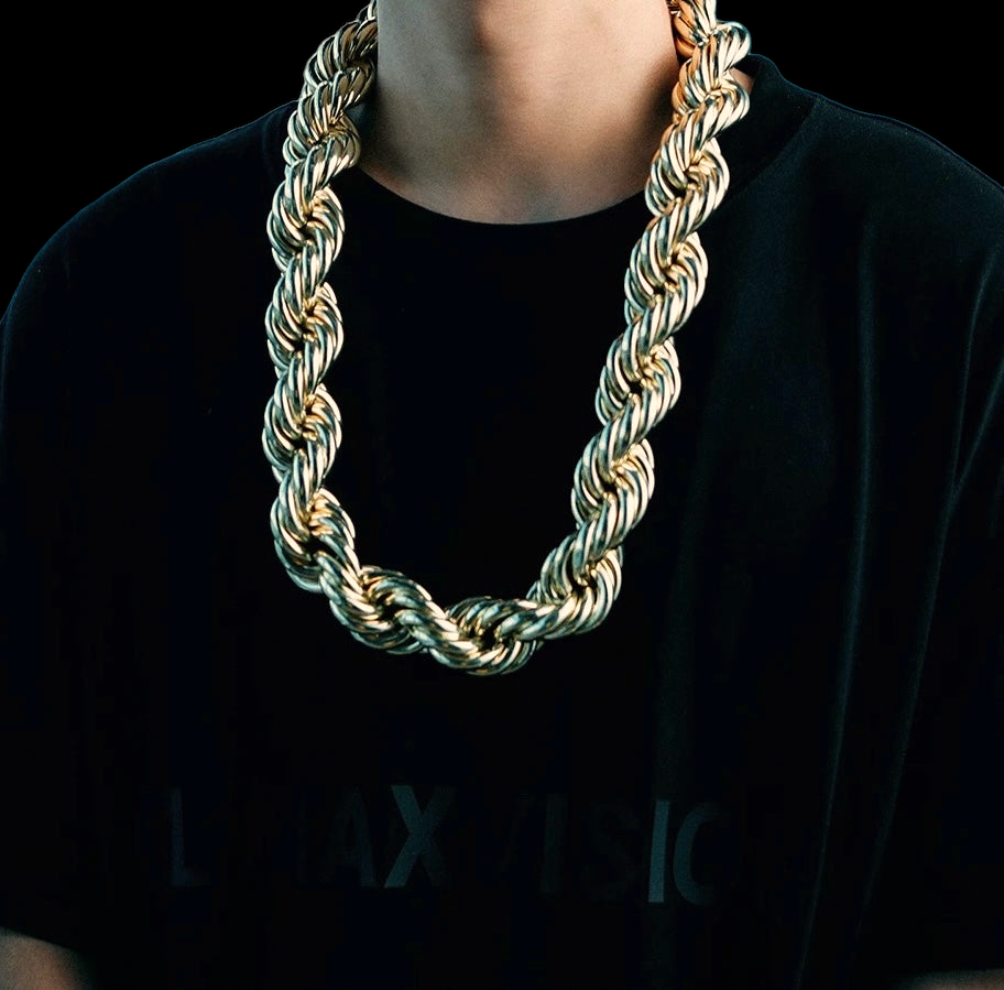 30mm Gold Plated Dookie Rope Chain