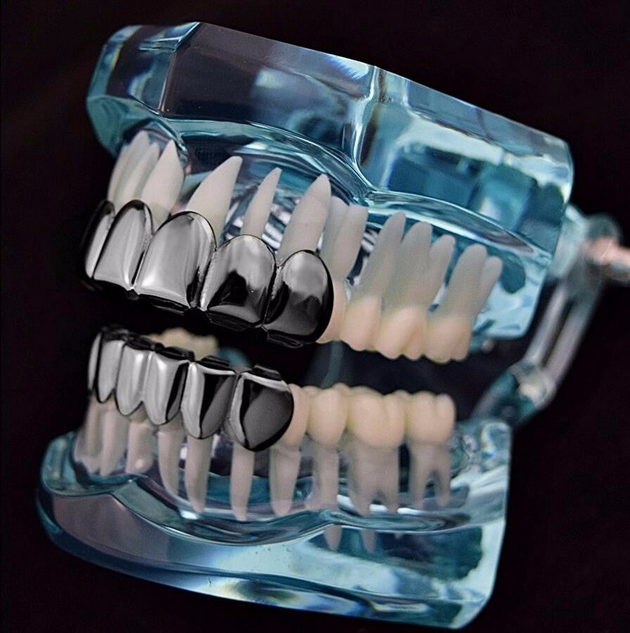 6/6 Zwarte Grillz