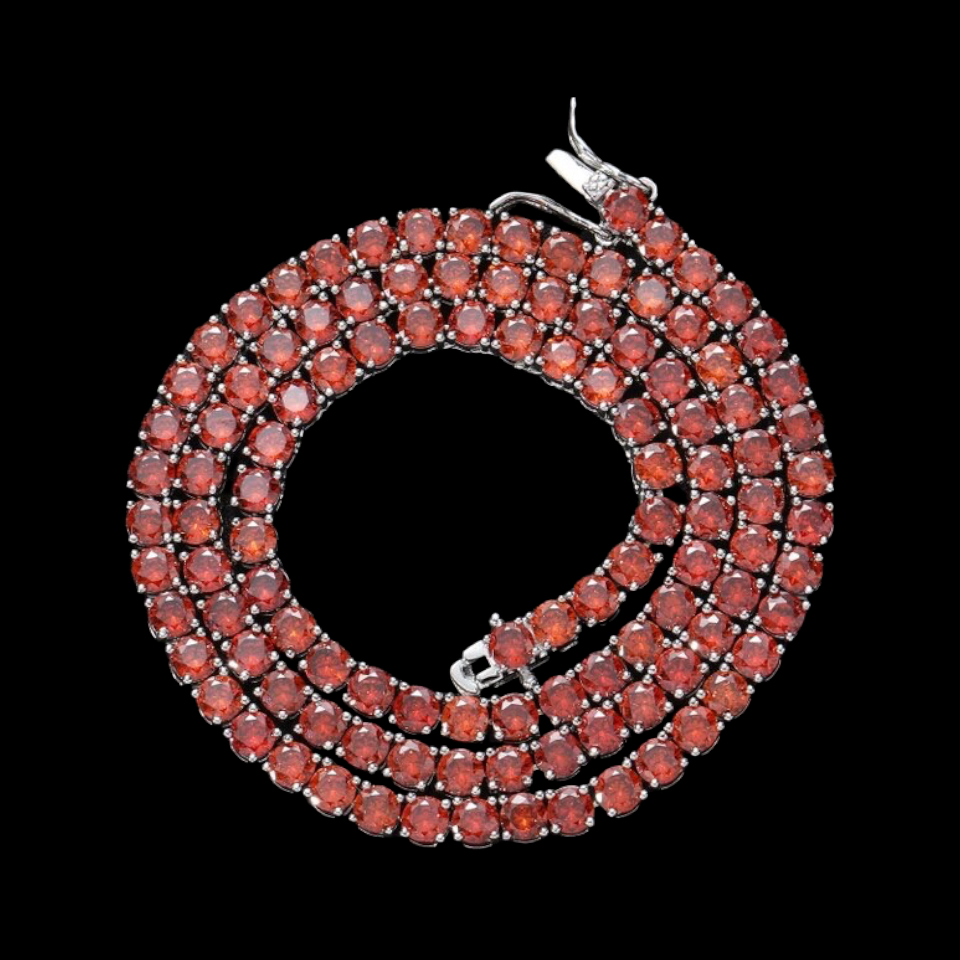 Robijnrood | Tennis Ketting