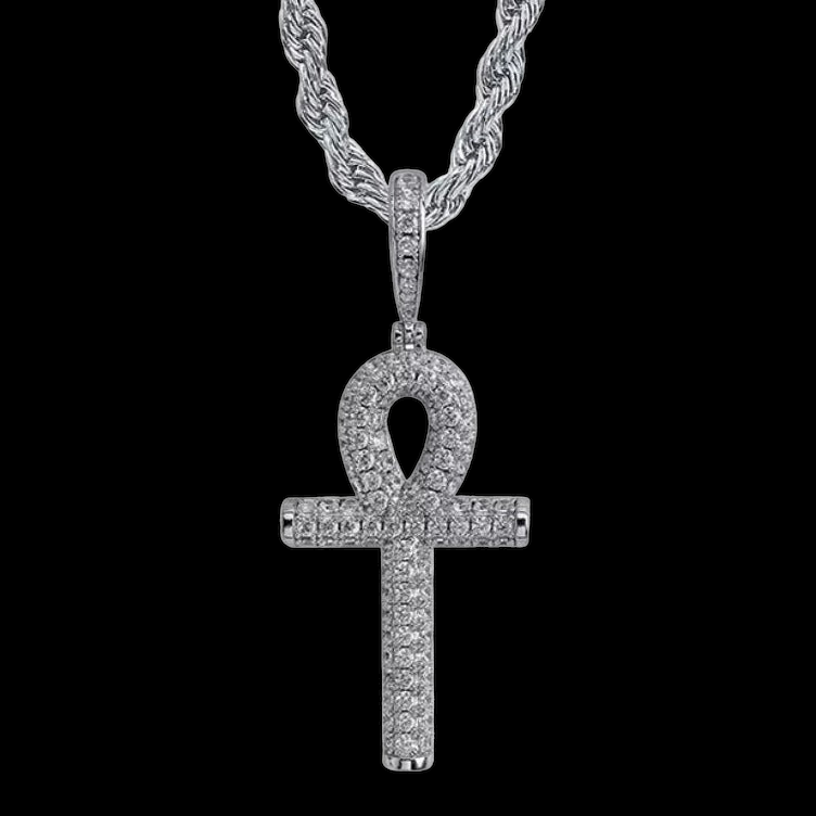 Fully Iced Out Ankhkruis Hanger