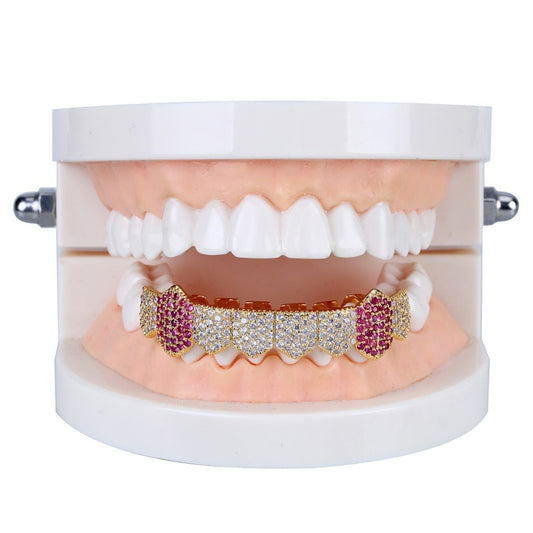 Royal Pink Lab Diamanten Fang Grill
