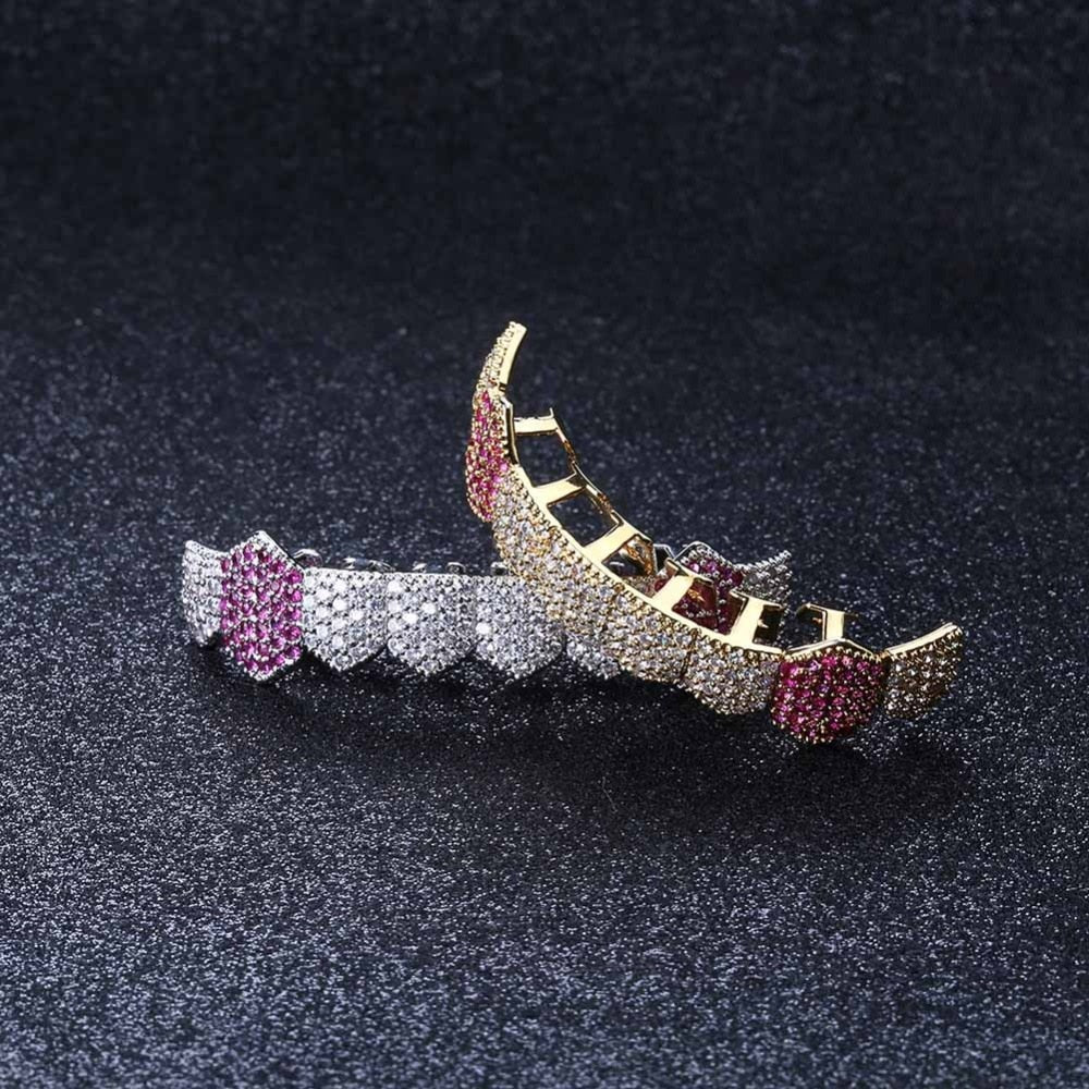 Royal Pink Lab Diamanten Fang Grill