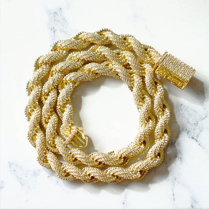 Iced Dookie Rope Ketting – 10mm