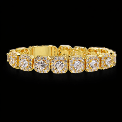 Clustered Tennis Armband – 10mm