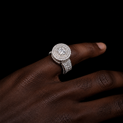 925 Zilveren Kingpin Pinky Ring