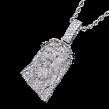 All-White Jezus Moissanite Hanger