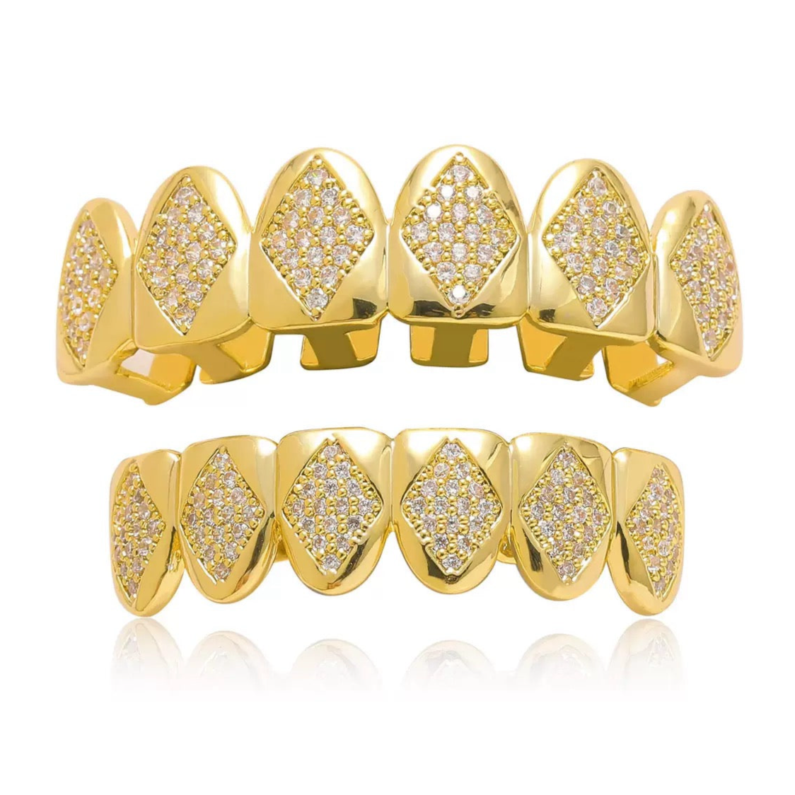 6/6 Diamond Panel ICED Grillz