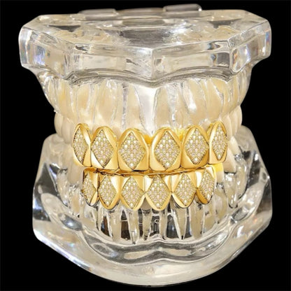 6/6 Diamond Panel ICED Grillz