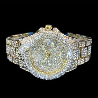 King Cobra 42mm – Iced Out Goud Verguld Horloge