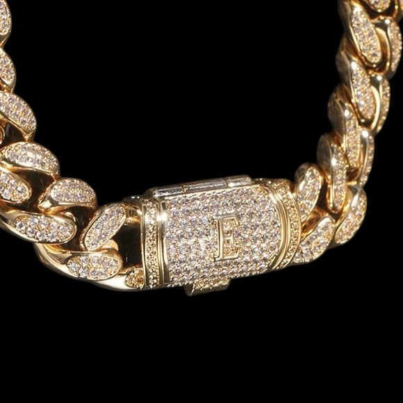 12mm Iced Miami Cuban Chain — Signature