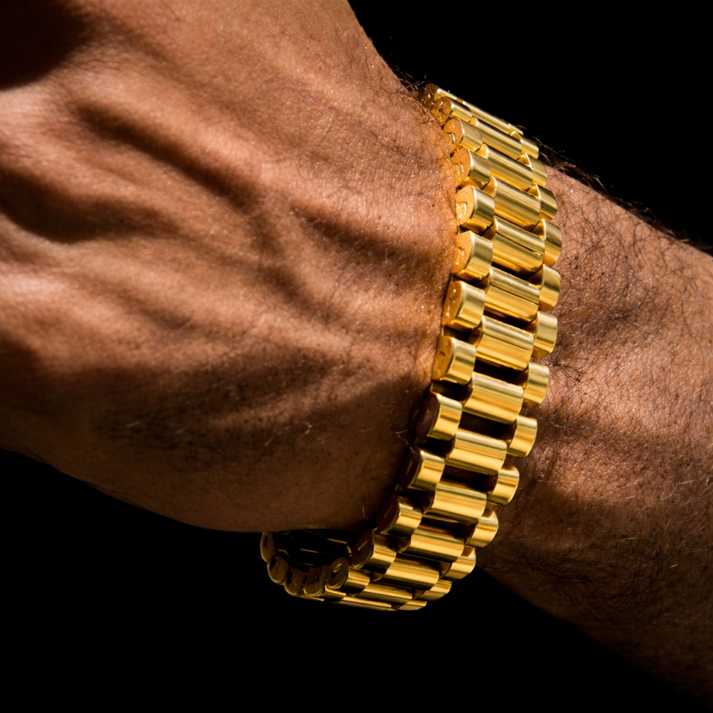 Gold presidential Rollie bracelet 