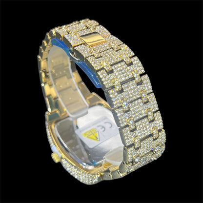 Millionaire 44mm – Fully Iced Goud Verguld Horloge