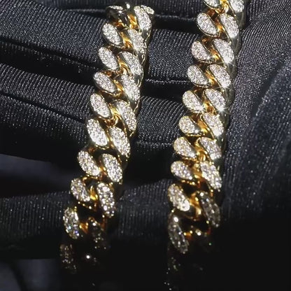 12mm Iced Miami Cuban Chain — Signature