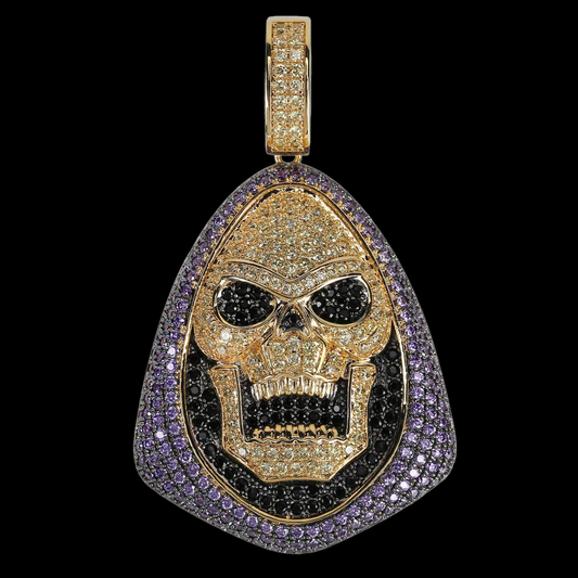 Pendentif tête de squelette personnalisé