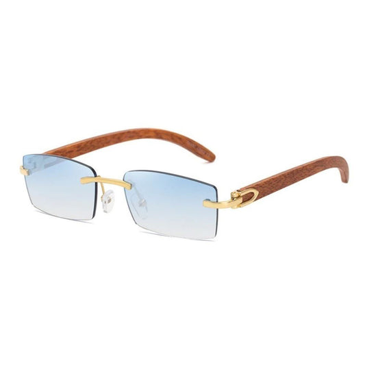 LUNETTES EN BOIS - BLEU | TURIN